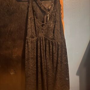 Torrid Black Pleated Bustier Sundress